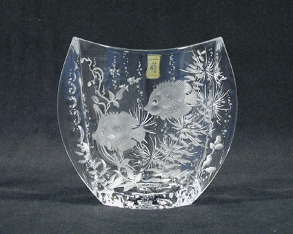 Vase 18 cm "Fische" (Nr. 17299)