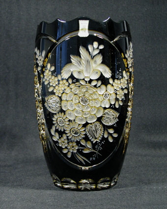Vase 26 cm, doppelter berfang "Blumen" (Nr. 31016)
